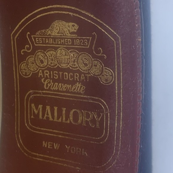 Mallory Aristocrat Vintage Black Wool Bowler Hat Steampunk  Size 6 7/8 HT4332 - Picture 7 of 10